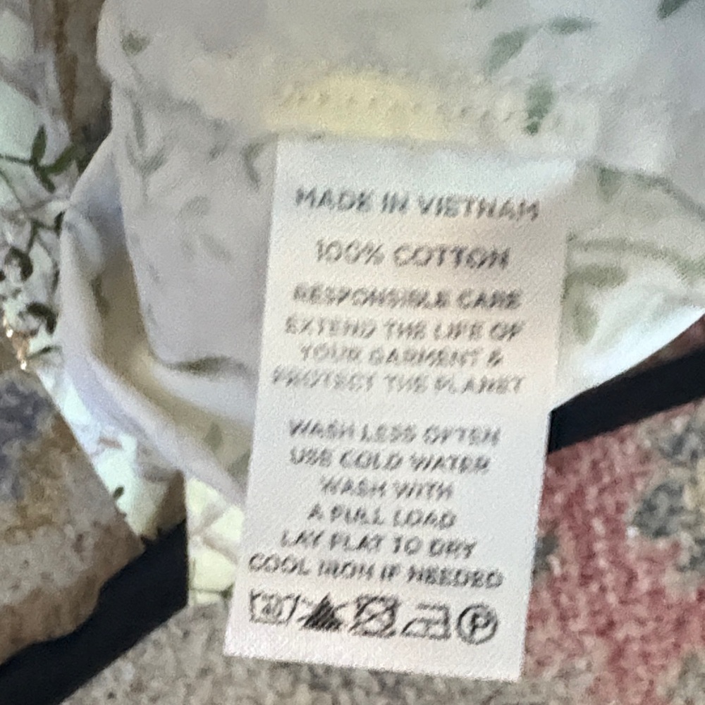 Hill House Mini Floral Sundress in Cream and Green - Picture 13 of 15